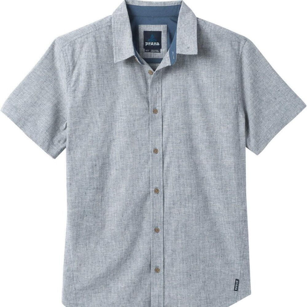 Prana Grixson Short Sleeve Shirt - Excellent Condition Men's L - Nickel